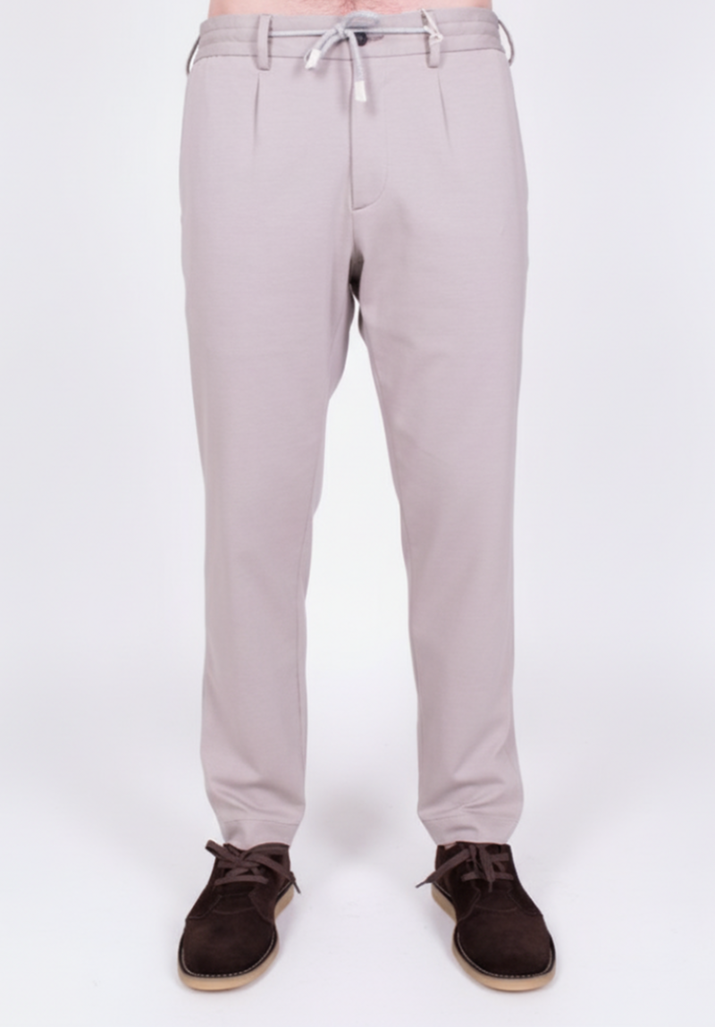 Брюки хлопковые бежевые SS26 FRADI CN6905