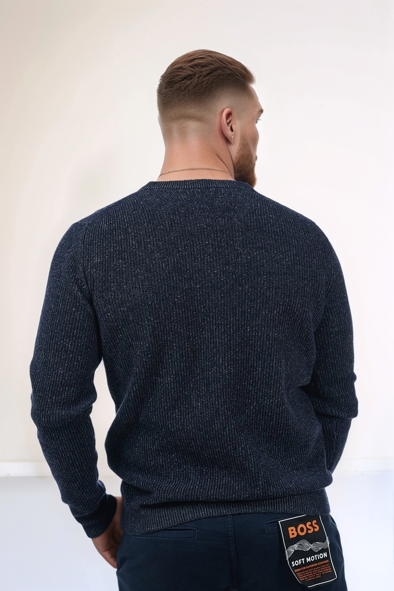 Джемпер шерстяной синий меланж 23/24 PANICALE U330481G