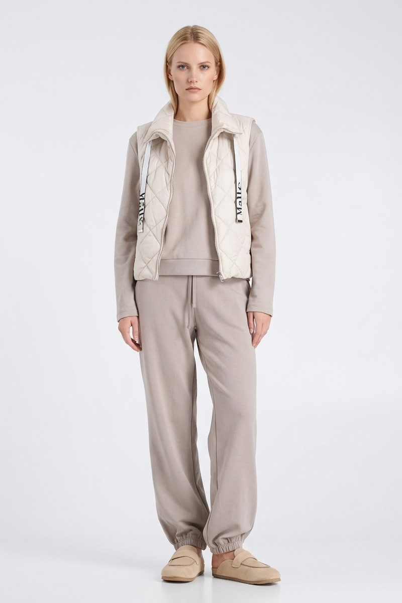 Жилет стеганный светло-серый "26  MAXMARA  TREGIC