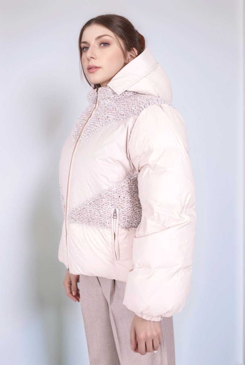 Куртка светло-бежевая комбинированная 25/26 PANICALE D371027CA