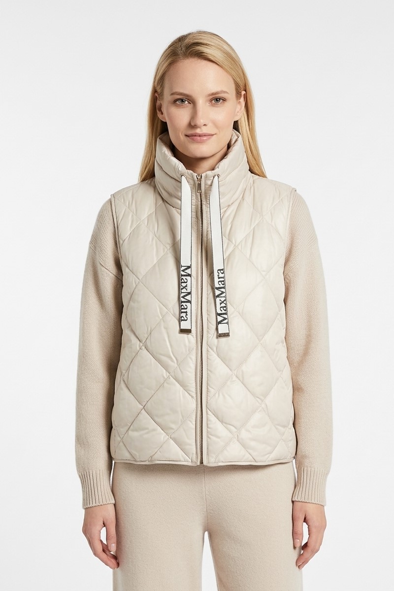 Жилет стеганный светло-серый "26  MAXMARA  TREGIC