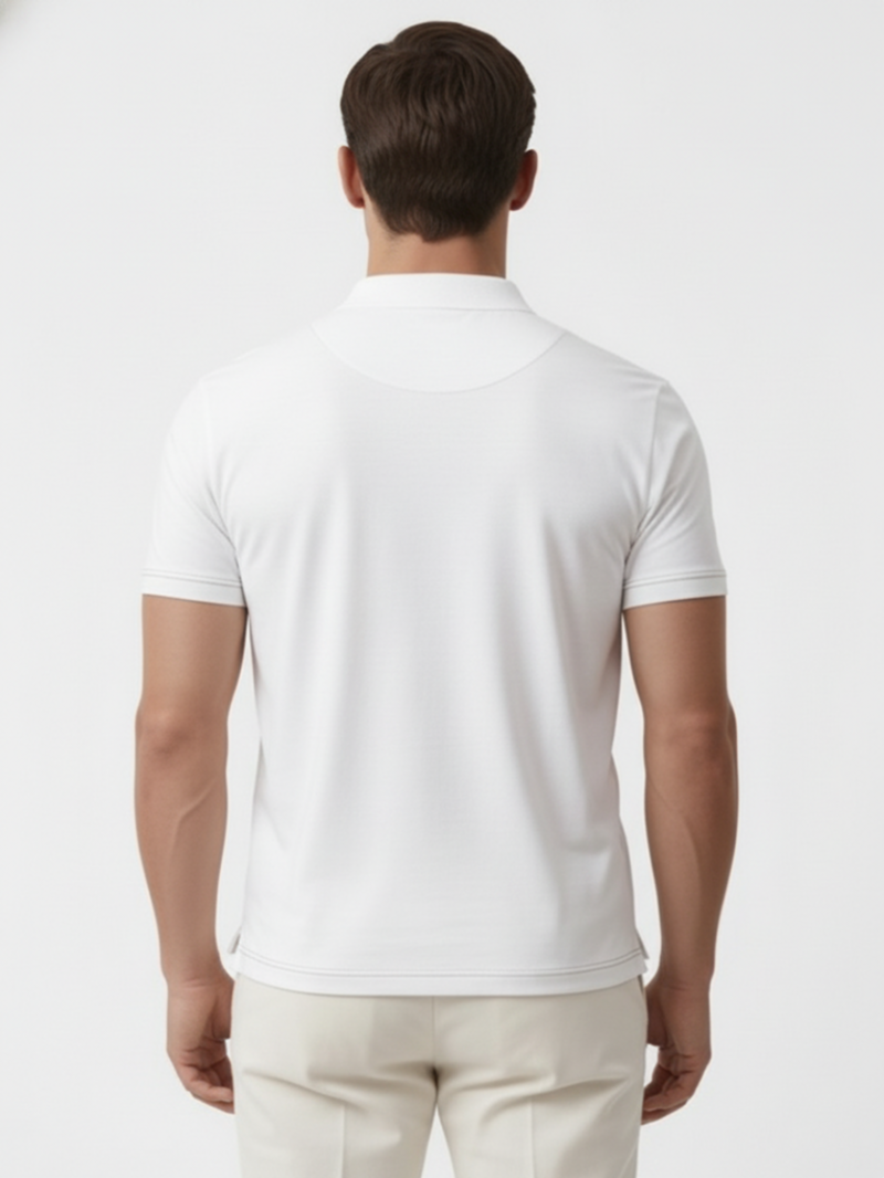 Поло белое SS26 BRUNELLO CUCINELLI MW8573941T