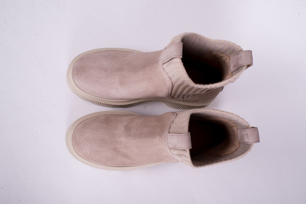 Ботинки из бежевой замши 25/26 SANTONI WTCG71705LAMTWOHE54