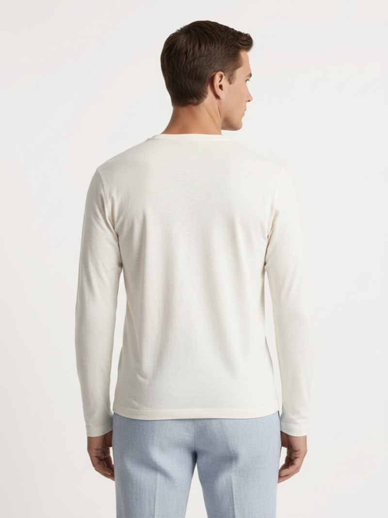 Лонгслив хлопковый бежевый SS26 FRADI CN6786/64