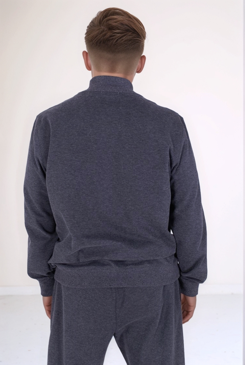 Толстовка антрацитовая с контрастной вставкой 25/26 PANICALE U371114GZ