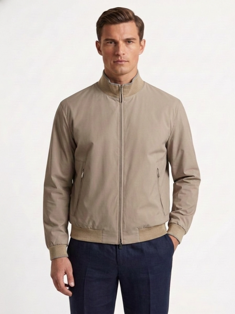 Куртка-бомбер бежевая SS26 FRADI TN5470