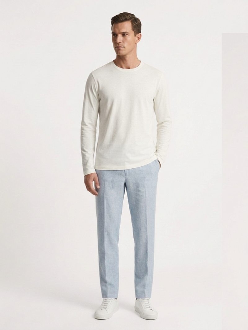 Лонгслив хлопковый бежевый SS26 FRADI CN6786/64