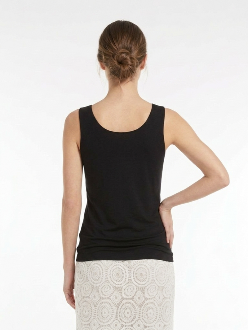 Топ вискоза черный SS26 LE TRICOT PERUGIA 66006 6094 999