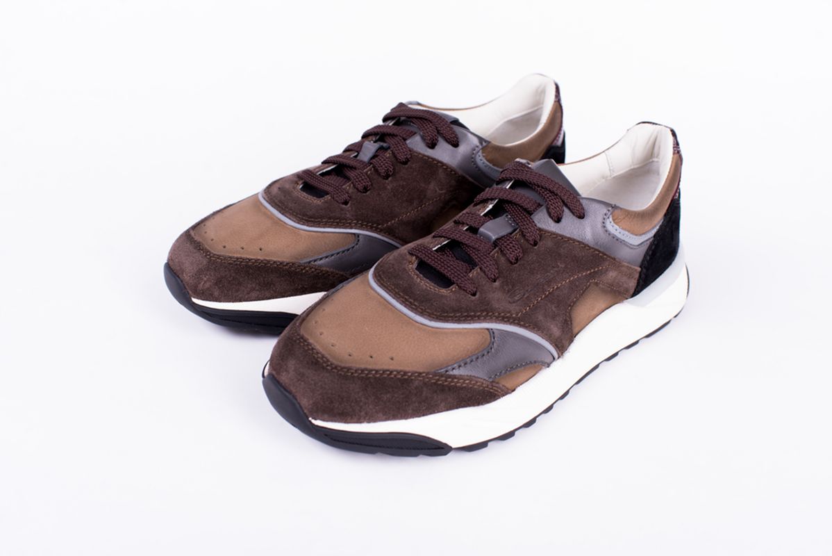 Кожаные кроссовки Innova коричневые 25/26 SANTONI MBIG22112BINGFUIM50