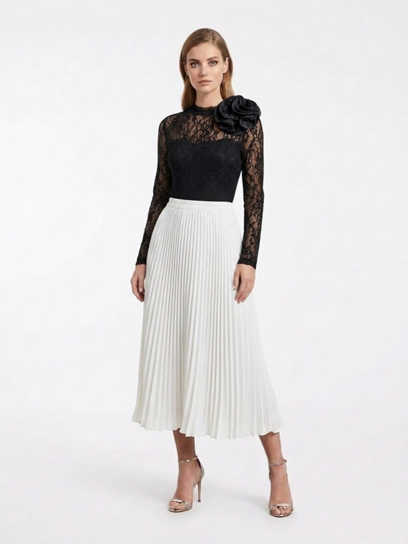 Боди кружевное черное SS26 NISSA BODY16528/BLACK