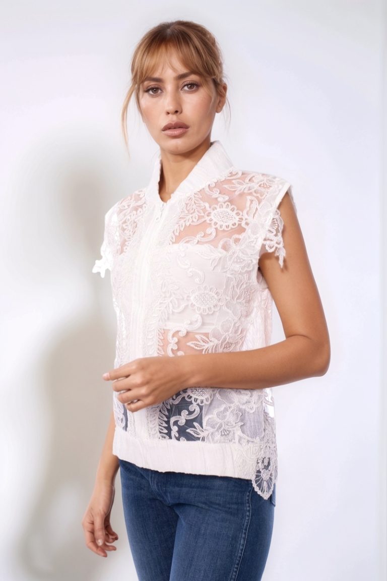 Жакет без рукавов из кружева SS25 MAURIZIO W07180279/22