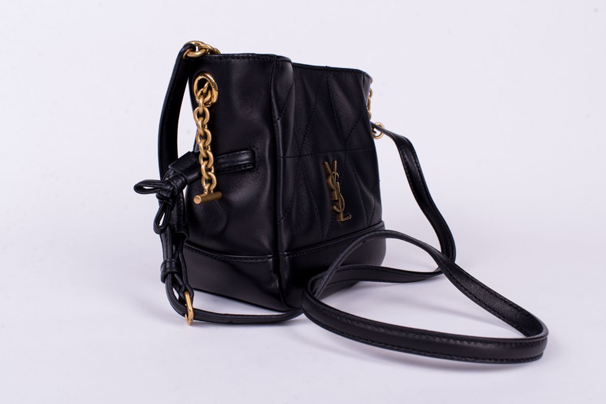 Сумка стеганая черная Jamie SS26 SAINT LAURENT 859174AAB32