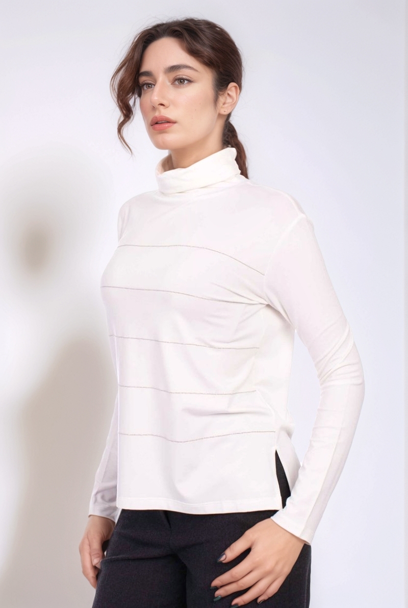 Водолазка вискоза молочная 24/25 LE TRICOT PERUGIA 66860