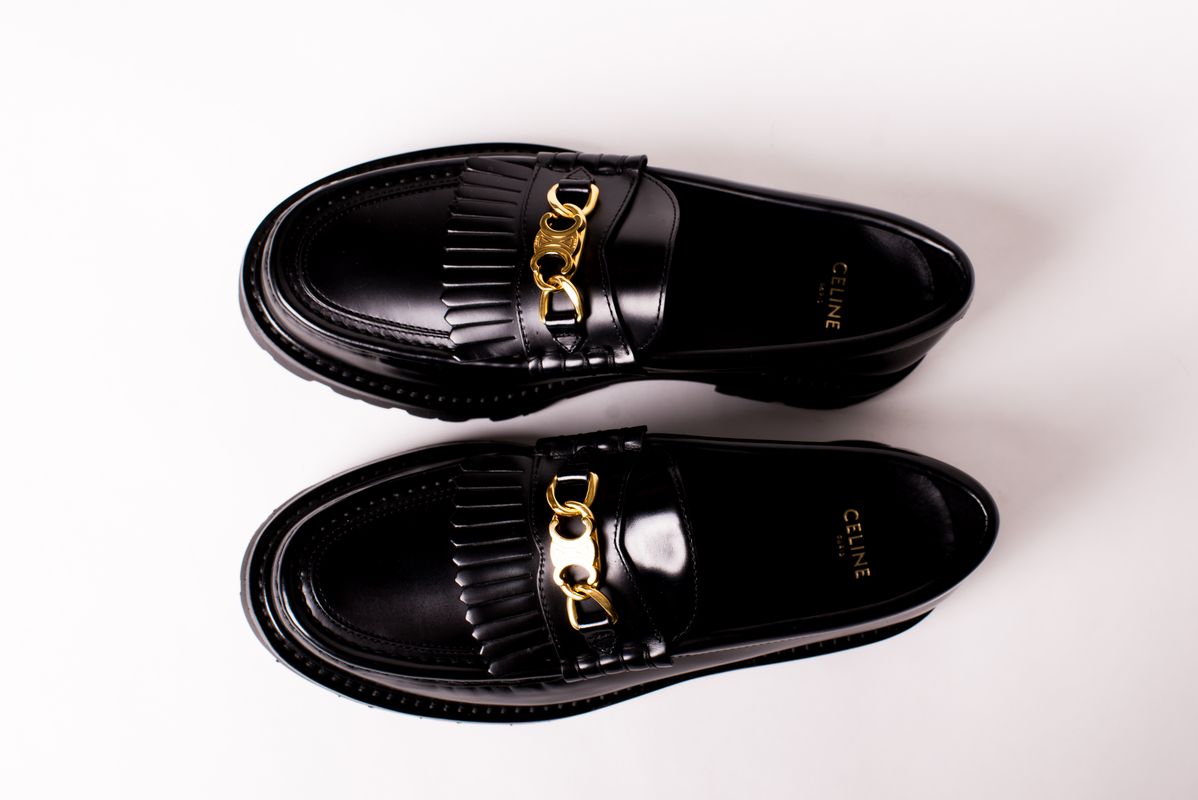 Лоферы черные Margaret SS25 Celine 344893602C.38NO