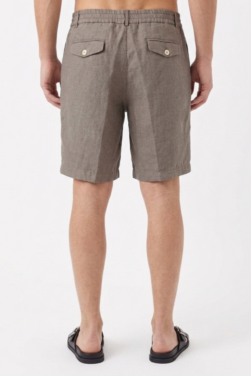 Шорты льняные мокко SS26 BRUNELLO CUCINELLI M243DU0065