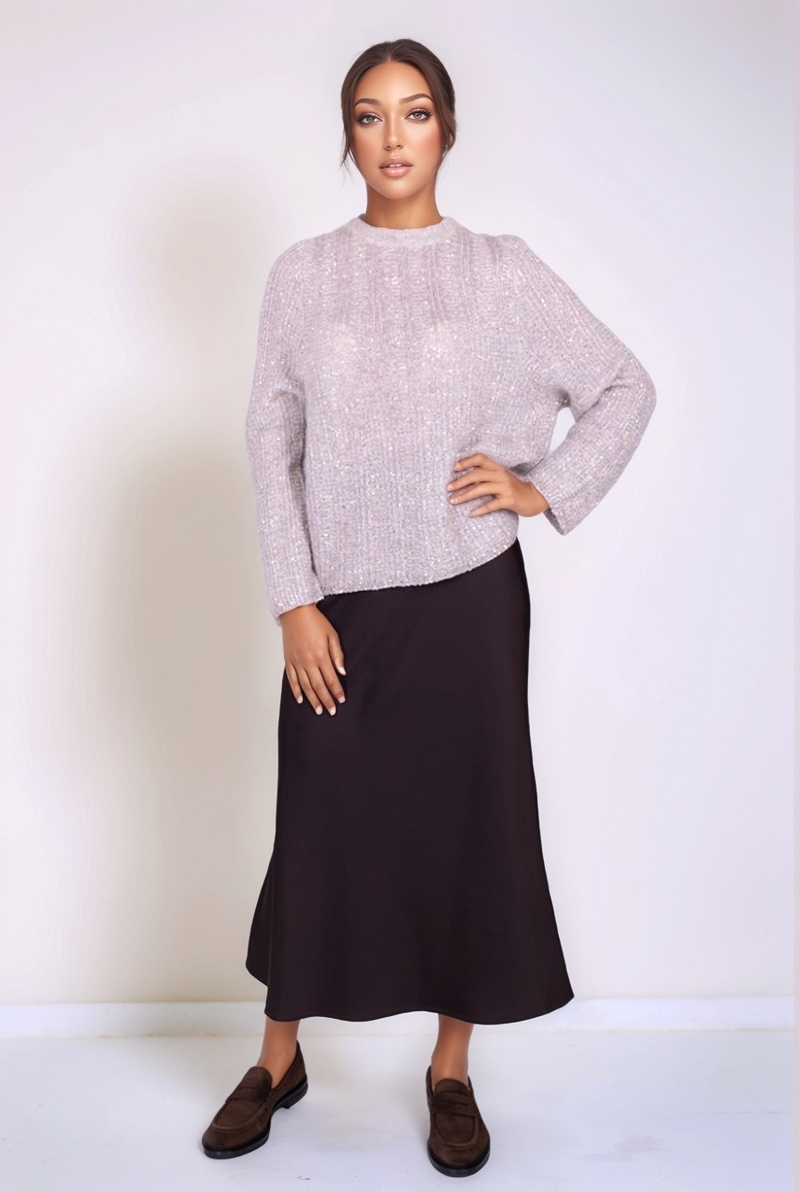 Юбка макси темно-коричневая 25/26 PANICALE D371188GO