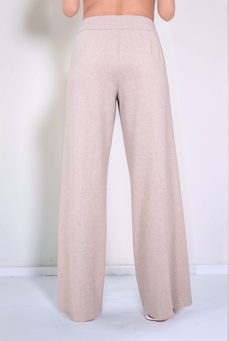 Брюки бежевые принт "елочка" 25/26 LE TRICOT PERUGIA 66098