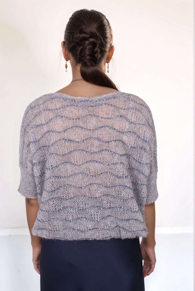 Джемпер серый альпака/мохер 25/26 LE TRICOT PERUGIA 26310