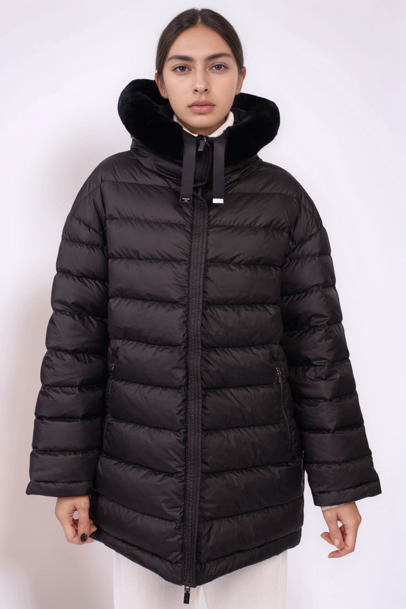 Куртка пуховая двухсторонняя  черная  24/25 DIEGO M  24IM-Z717/999