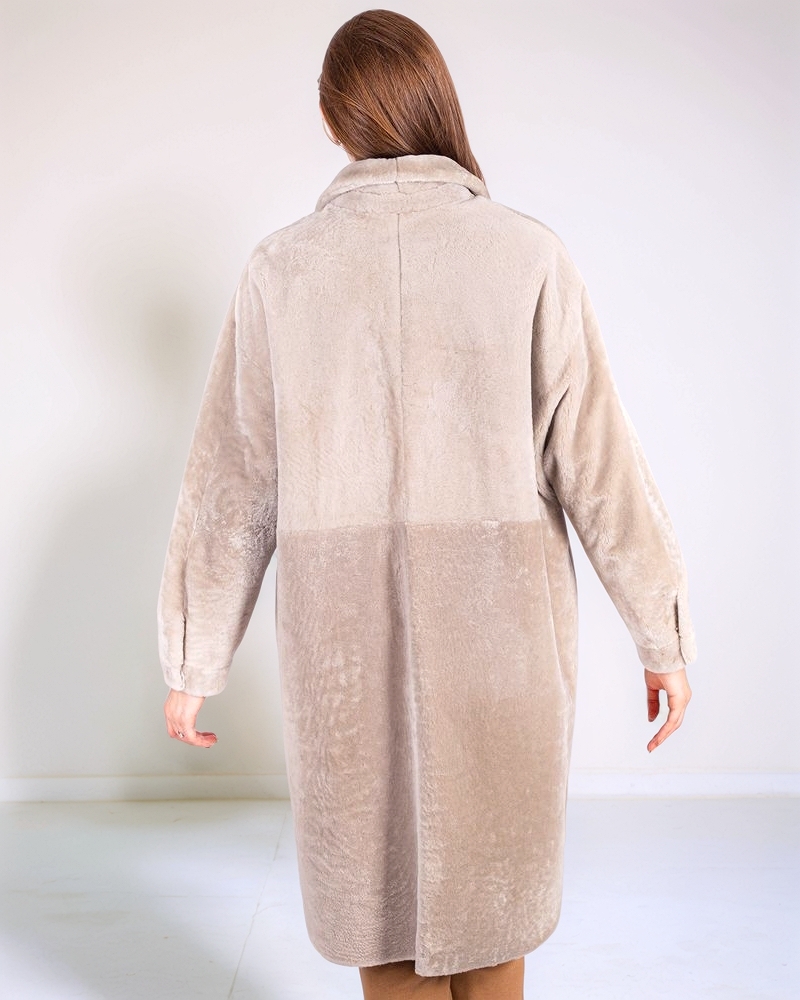 Дубленка серая 21/22 RinDi R21-069/S