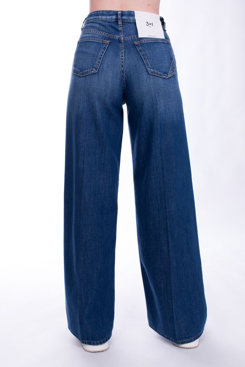 Джинсы синие широкие SS25 3x1 FLIP JEAN 31-W43054-DR1142