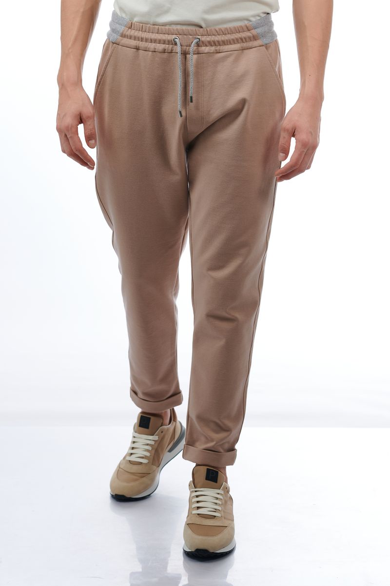 Брюки хлопковые бежевые на кулиске 23/24 PANICALE U331148PA