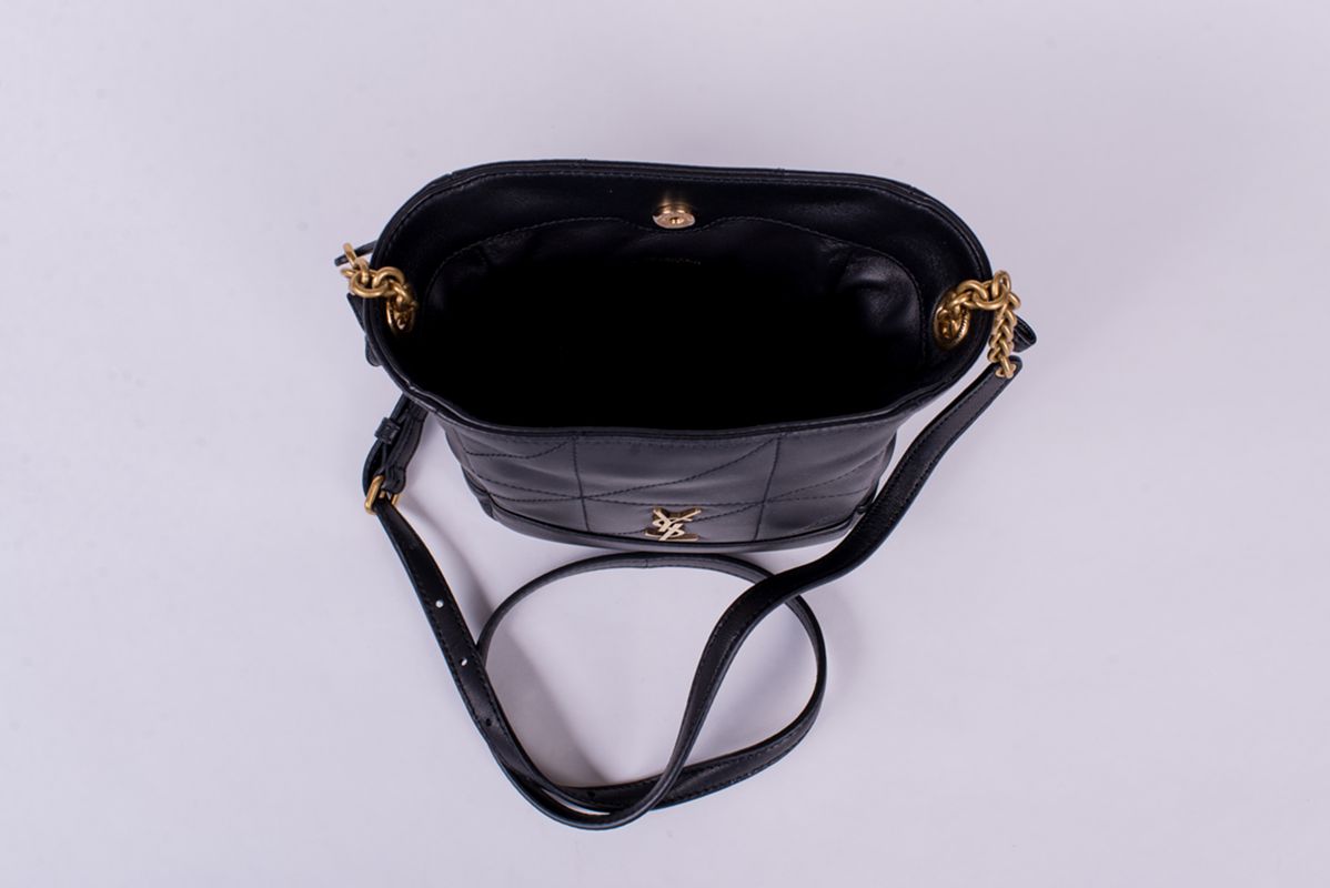 Сумка стеганая черная Jamie SS26 SAINT LAURENT 859174AAB32